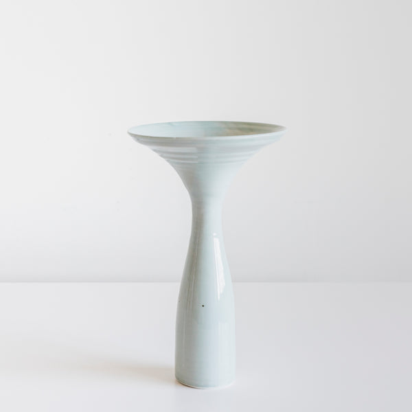 Tall Celadon Shoko Container