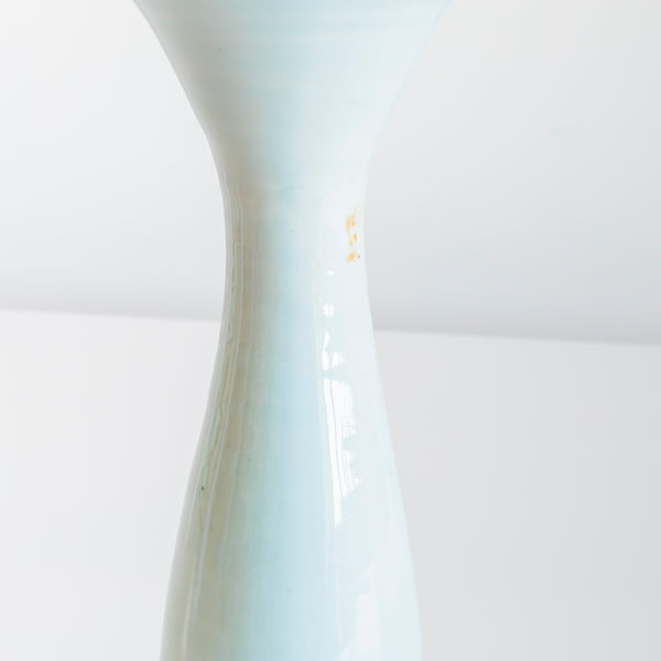 Tall Celadon Shoko Container