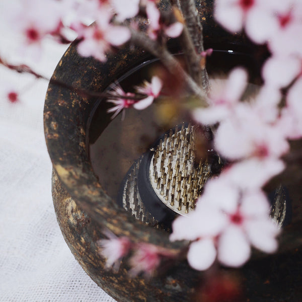 Stainless steel Kenzan in vase