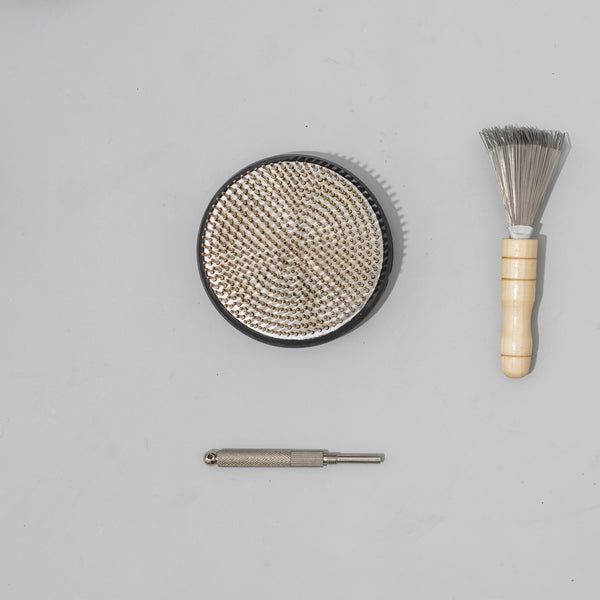 stainless steel kenzan with care kit.