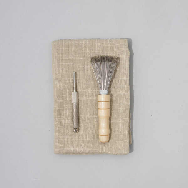 Wire brush and wire straightener